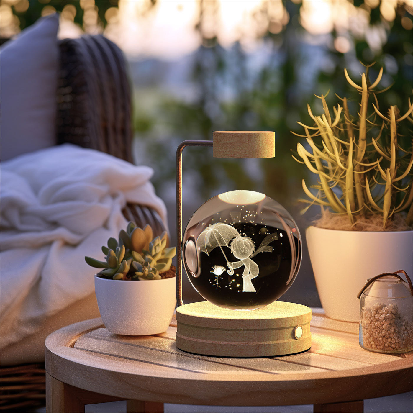 Crystal Ball Cosmic Indoor Night Light - eva-ana