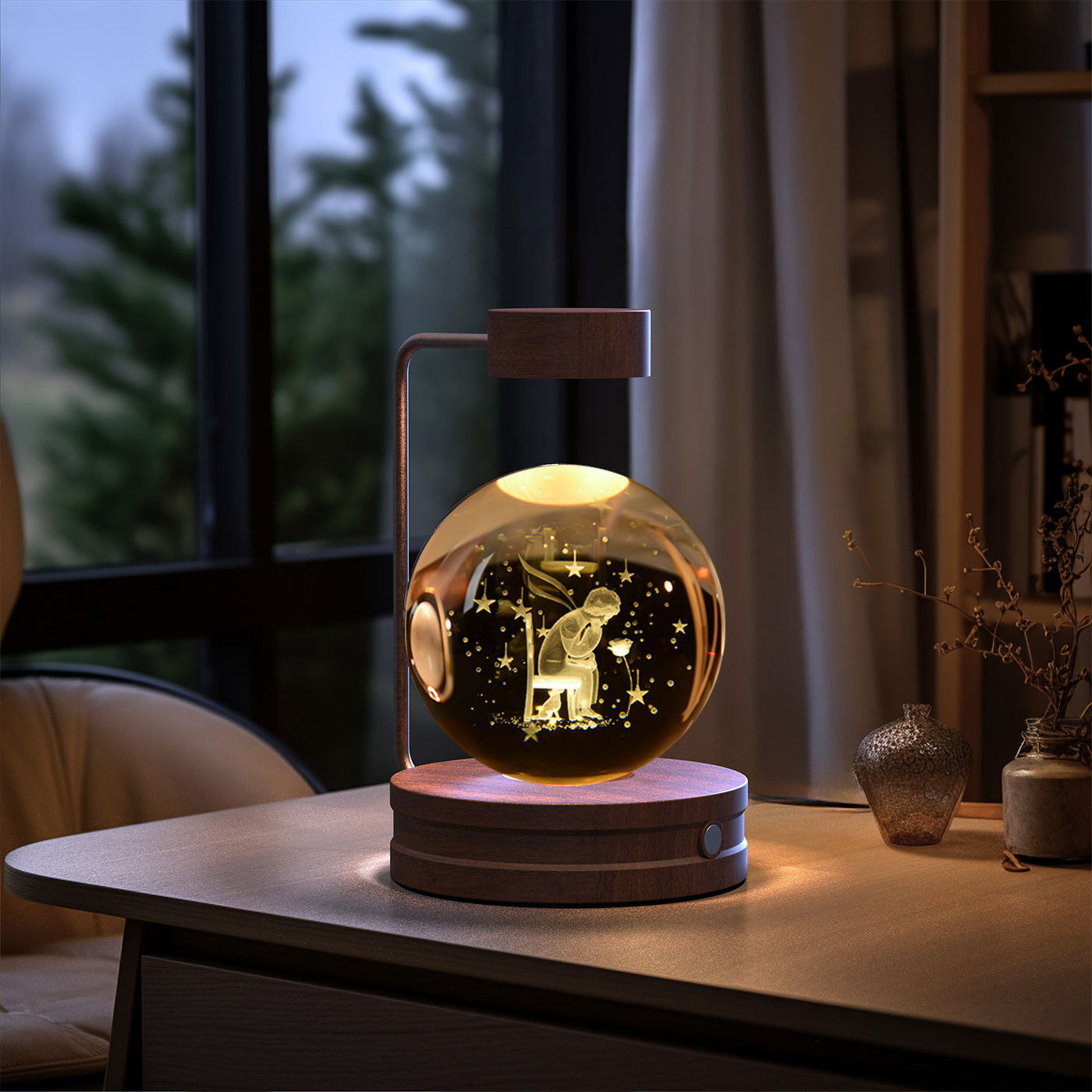 Crystal Ball Cosmic Indoor Night Light - eva-ana