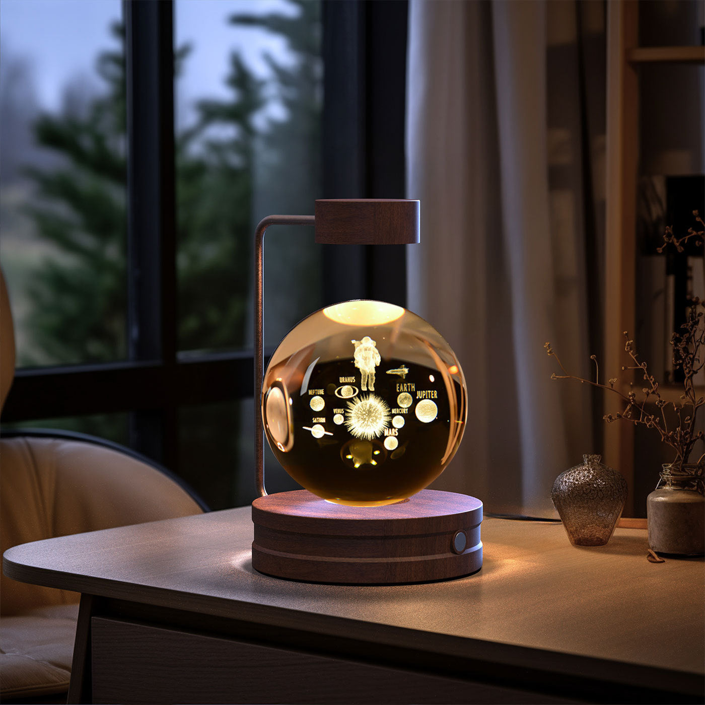 Crystal Ball Cosmic Indoor Night Light - eva-ana