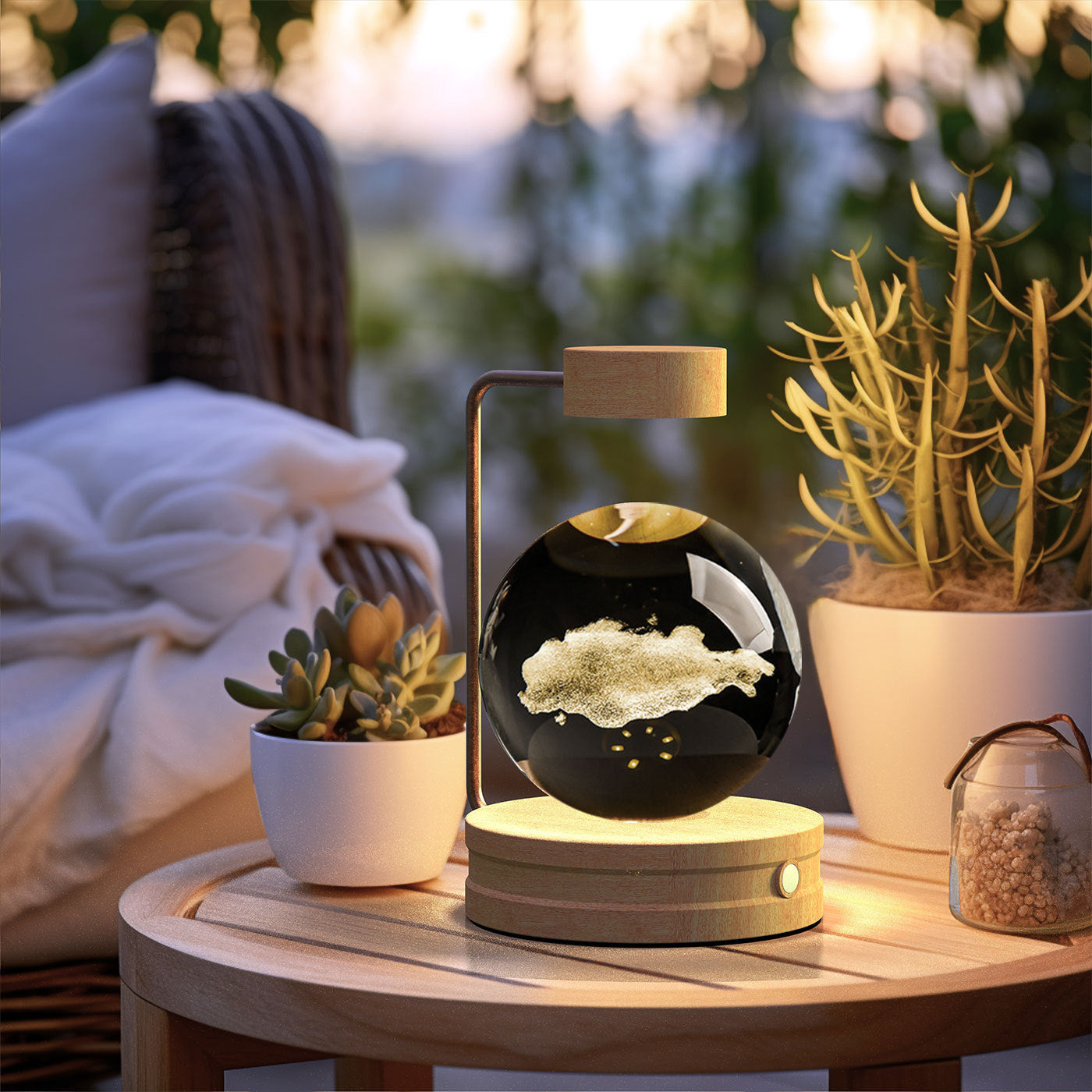 Crystal Ball Cosmic Indoor Night Light - eva-ana