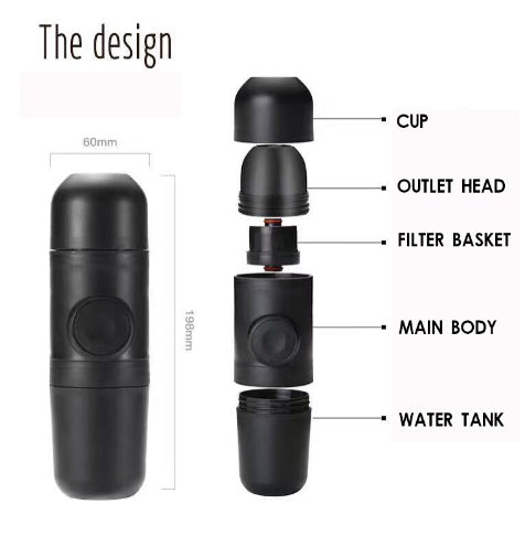 Condensed portable mini coffee machine - eva-ana
