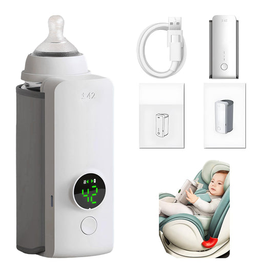 Portable Wireless Rechargeable Baby Bottle Warmer - eva-ana