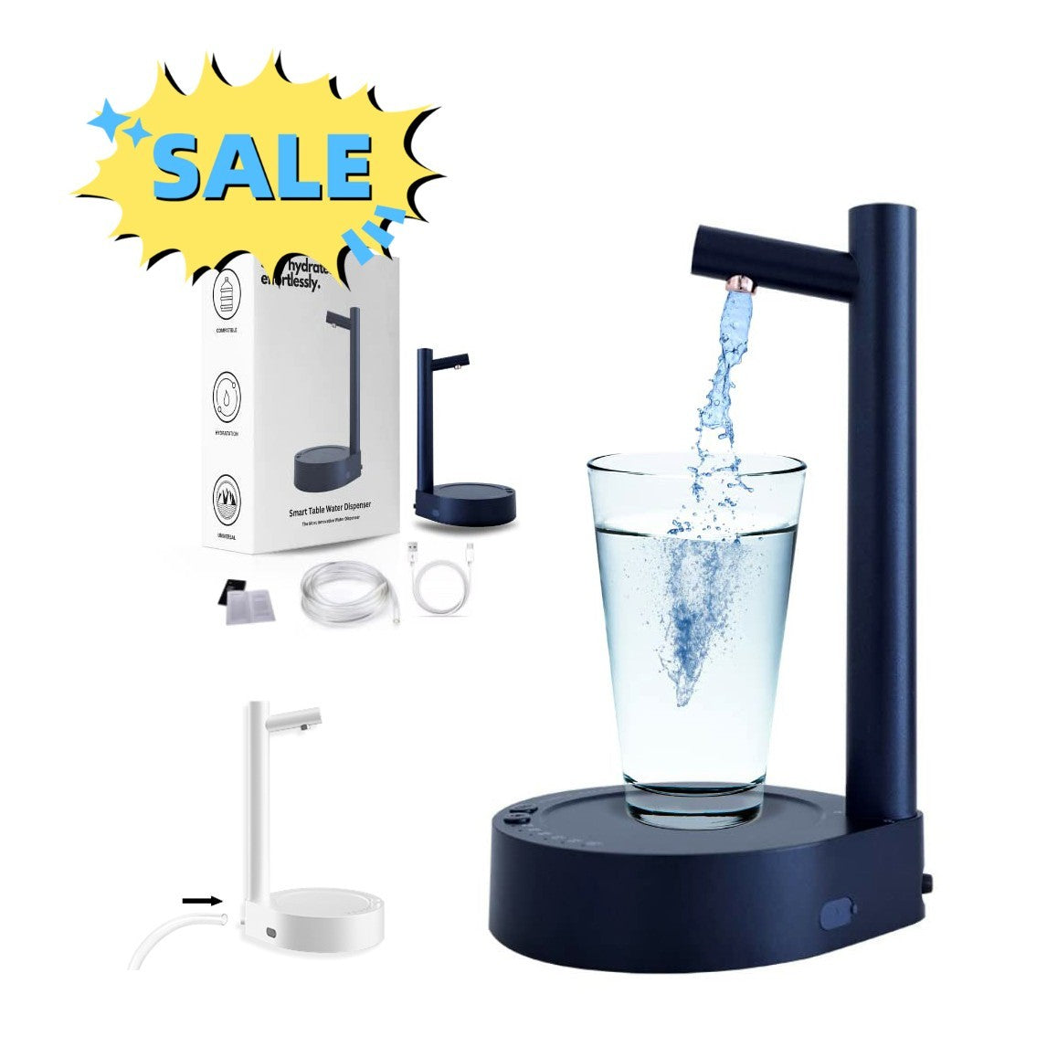 Desk Dispenser Electric Water Gallon - eva-ana